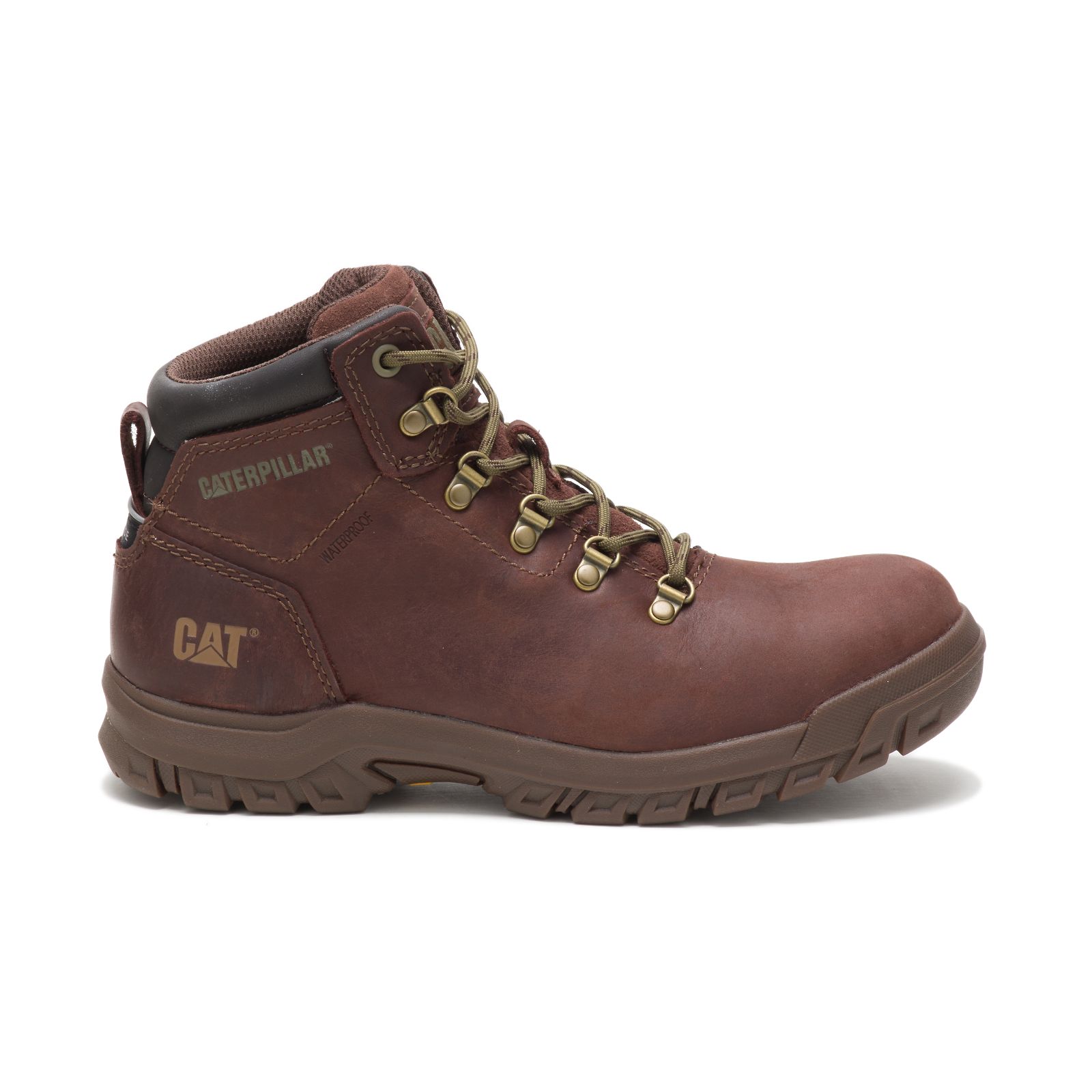 Caterpillar Mae Steel Toe Waterproof Philippines - Womens Steel Toe Boots - Brown 79604BTFP